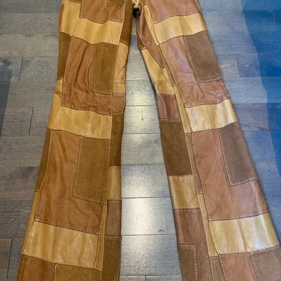 Parasuco Patchwork genuine leather pants - Picture 5 of 6